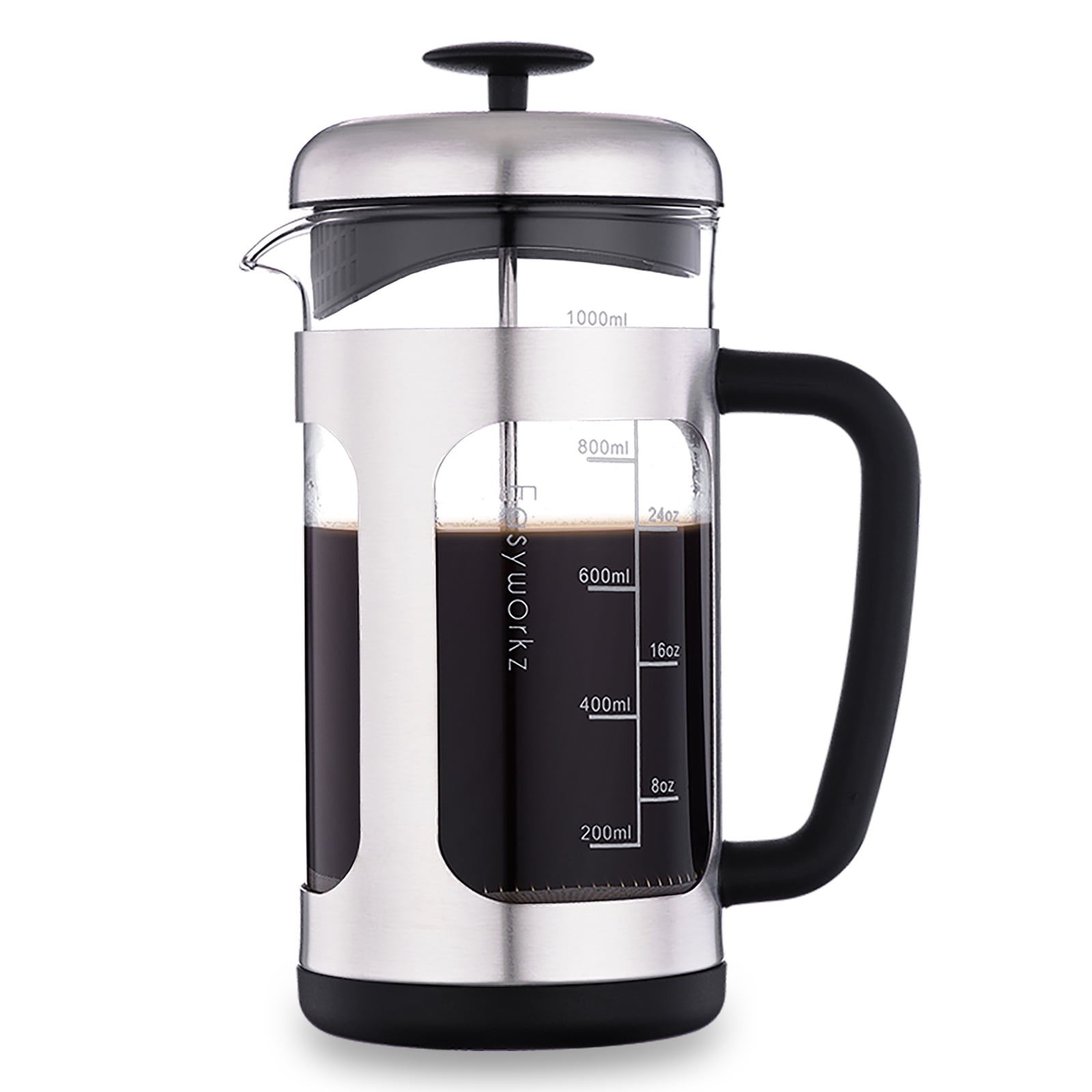 KitchenAid KCM4212SX Cold Brew Coffee Maker-Brushed 28 oz, Stainless Steel  883049446875
