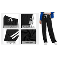 thumbnail image 4 of Rosvigor Womens Sweatpants Color Block Pants High Waisted Pants with Pockets for Workout Travel Outdoor Lounge, 4 of 7