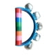 thumbnail image 1 of Pandereta Tambor de mano Juguete musical duradero, instrumento de percusión educativo para Azul, 1 of 9