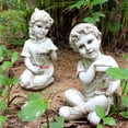 thumbnail image 1 of Estatua en Resina CUTICAT Escultura para Niños decoración de Jardín con Energía Solar, 1 of 7