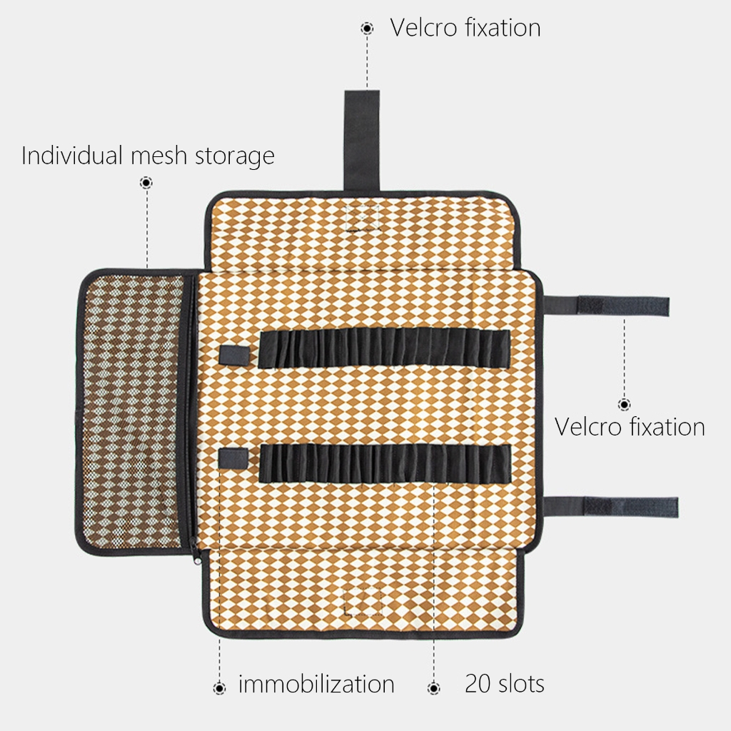 ZPAQI Camping Ground Nails Bag Folding Tent Stake Bag for Tent Peg & Camping Hammer