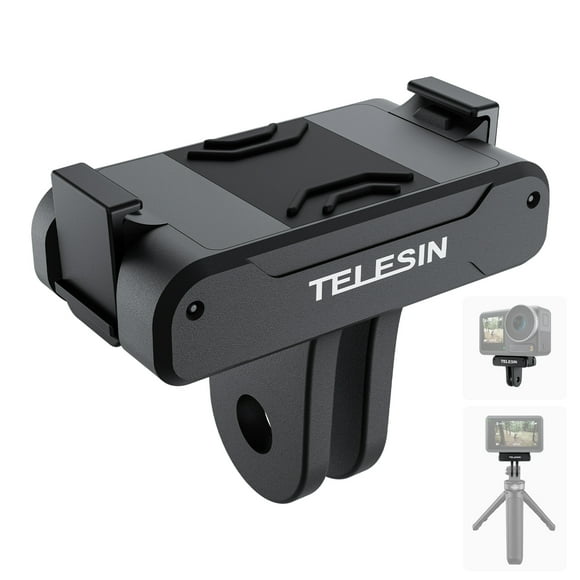 TELESIN OA-TPM-T04 Magnetic Quick Release Mount for Action Camera Metal Camera Mount with Sports Camera Adapter Compatible with Action 4/3