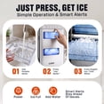 thumbnail image 6 of SENIX 2-in-1 Nugget Ice Maker Countertop with Cold Water Dispenser – Low Noise, 33 lbs Daily Output, 5-Min Self-Cleaning, Chewable Crushed Ice, 6 of 12