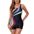 thumbnail image 3 of Vetsdori Womens Tankini Swimsuits 1 Piece Swimwear Boyleg Shorts Strap,Print Outfits Holiday Swim Dress Bath Suits for Ladies, 3 of 7