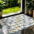 Boho Ocean Fish Door Mat Indoor/Outdoor Entrance, Non Slip Welcome ...