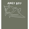 thumbnail image 2 of Halloween Angry Boy Olive Adult Long Sleeve Hoodie-XL, 2 of 3