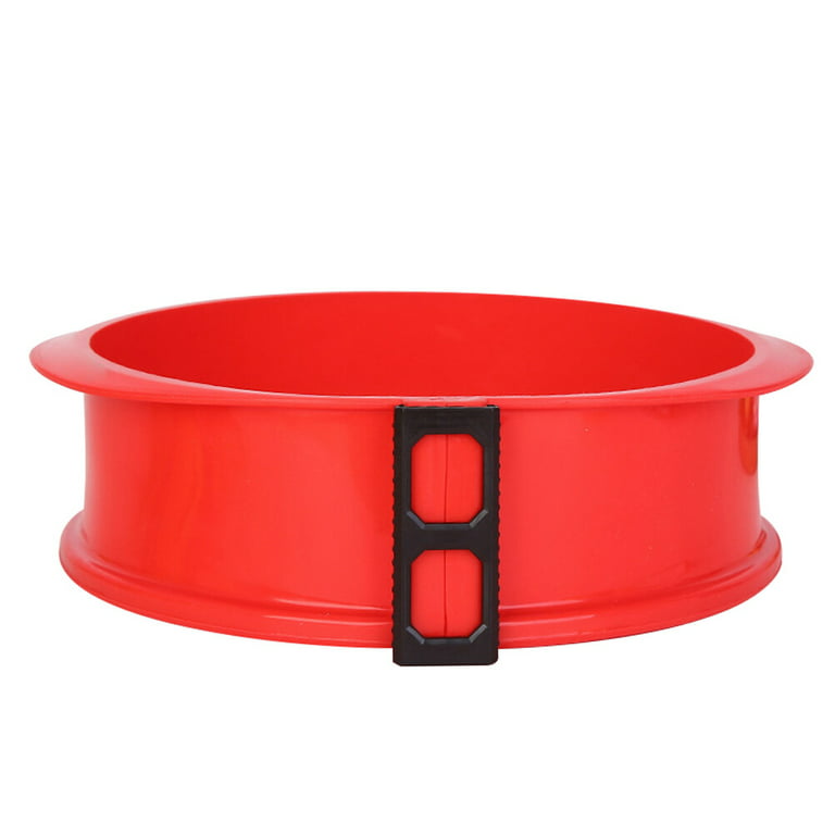 1pc Silicone Springform Pan with Glass Base Cheesecake Mold Tool (Random Color), Size: 22.5X22.5X8.5CM