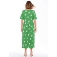 thumbnail image 2 of Woman Within Plus Size Stamped Empire Waist Dress, 2 of 5