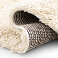 thumbnail image 4 of Jersey Shag Transitional Solid Cream Polypropylene Indoor Area Rug, 8'x8' Round, 4 of 4