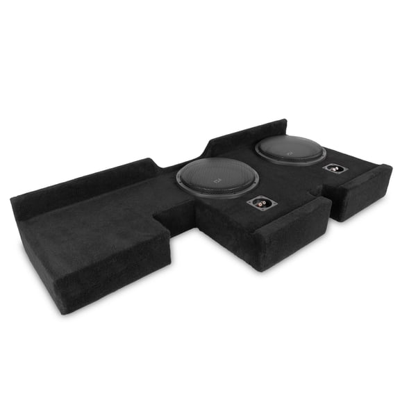 NVX LVE-TOY-TUNDCG2-D12S Dual 12" Subwoofer Enclosure for 2007-2017 Tundra Double Cab Trucks 1600W