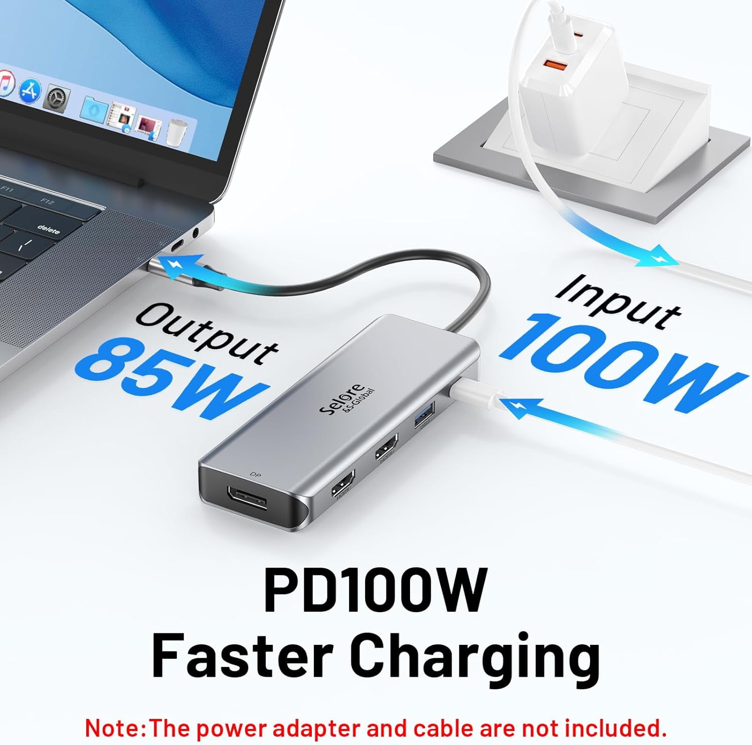 USB C Docking Station Dual Monitor, 9 in 1 Triple Display Docking Station to Dual HDMI Adapter Displayport SD TF Card Reader 2 USB 2.0, 1 USB 3.0, 100W PD for USB C Thunderbolt 3/4 Laptops