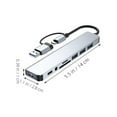 thumbnail image 2 of QUMIIRITY USB Port Connection USB Hub Extender Aluminum Alloy 1Pack for Tech Users Back to School, 2 of 8