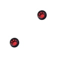 thumbnail image 4 of Injueey Grips Caps Útil Realce Reemplazo perfecto Cubierta de la palanca del pulgar Accesorios del controlador Suministros de rojo sobre negro 2piezas, 4 of 6