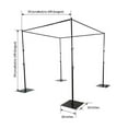 thumbnail image 3 of Efavormart 4 Post Height Adjustable Canopy Chuppah Mandap Wedding Photo - Hardware Kit Only, 3 of 11