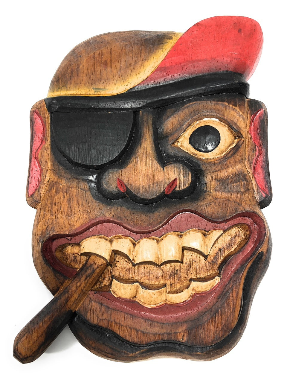 Pirate Decor#dpt525830 Pirate Head Wall Plaque 12" w/ Cigar 