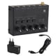 thumbnail image 1 of 4 Channel o Mixer Line Mixer 4 Channel Headphone Amplifier for Home Studios Live Recording 100‑240V EU Plug, 1 of 4