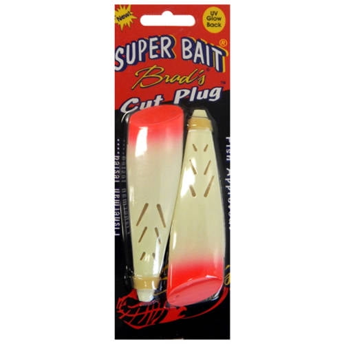 Brad's Killer Fishing Gear Super Cut Plug, Glow Bloody Nose, 2Pack