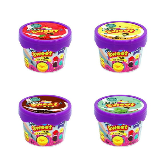 Slimy – Pâte parfumée ICE-DREAM en pot Le Slimy le plus crémeux!
