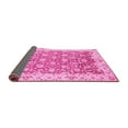 thumbnail image 2 of Ahgly Company Indoor Round Oriental Pink Modern Area Rugs, 5' Round, 2 of 4