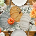 thumbnail image 5 of Fall Table Runner, Eucalyptus Pumpkin Fall Runner for Table Runner Seasonal Autumn Thanksgiving Thanksgiving Home Party Decor Dining Table Decorations 13x108 Inch, 5 of 6
