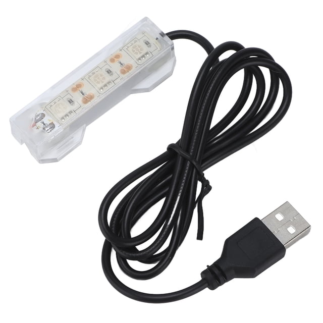 Aquarium USB Light, Easy To Carry Lightweight Fish Tank USB Light for Daily Lighting for Home for Small Aquariums for Daily for Fish Tank Green,Red,Yellow,Blue