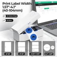 thumbnail image 4 of Impresora térmica de etiquetas de envío Nelko con Bluetooth, 4x6, compatible con Android, iPhone y Windows, ampliamente utilizada en Amazon, eBay y Shopify (blanca), 4 of 5