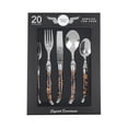 thumbnail image 5 of French Home Laguiole Connoisseur 20-Piece 18/10 Flatware Set with Tortoise Handles, 5 of 7