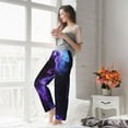 thumbnail image 5 of Salouo Purple And Blue Nebula Print Women's Pajama Pants Casual Loose Sweatpants PJs Flowy Pants Drawstring Palazzo for Women Wide Leg Pants Lounge Pajama -XX-Large, 5 of 8