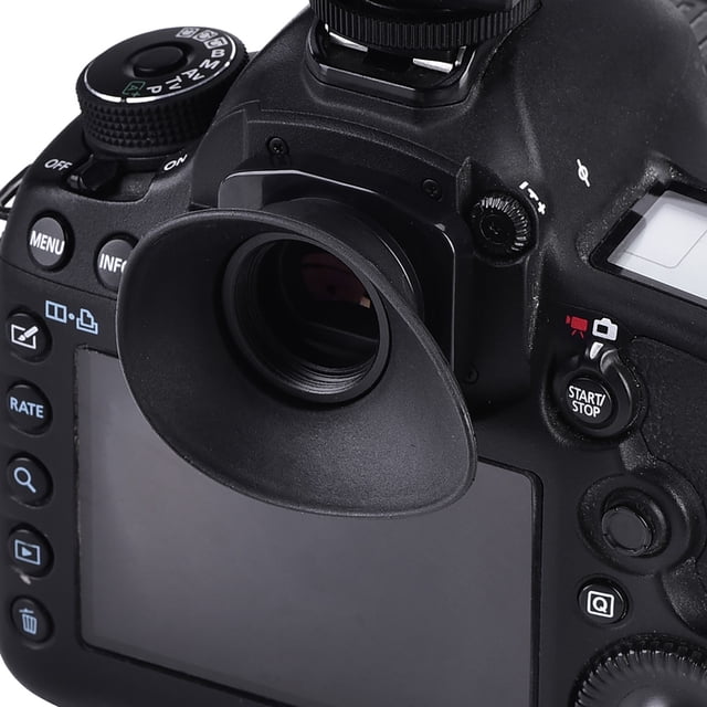 Camera Viewfinder, Anti Scratch Plastic Black Camera Eye Cup for 5DIII 1DX 7D
