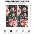 thumbnail image 2 of Floral Printed Blackout Drapes 42x84 Inch Rod Pocket Curtains 2 Panels for Bedroom and Tranquil Vibe, 2 of 2