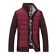 thumbnail image 1 of Suéter con forro polar para hombre, abrigo grueso con cuello alto, cárdigan cálido, otoño e invierno, 1 of 6