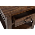 thumbnail image 4 of End Table with 1 Drawer and Plank Style, Rustic Brown- Saltoro Sherpi, 4 of 5