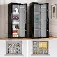 thumbnail image 4 of TigerKing 8.12 Cu.ft Large Steel Fireproof Safe, Home Luxury Safe Box with Digital Password Lock for Office Vault, UL72 1200°F 40 Min, Black, 4 of 10
