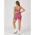 thumbnail image 6 of IDOPIP Womens Workout Sets Color Block Compression Sports Bra Matching High Waist Tummy Control Butt-Lifting Shorts 2 Piece Gym Yoga Pilates Running Outfits, 6 of 8