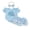 Blue, variant on Newborn Baby Girl My First Fathers Day Outfit Baby Girls Summer Clothes Letter Print Fly Short Sleeve Romper Elastic Waist Shorts Ruffled Skirt Headband 3Pcs Set