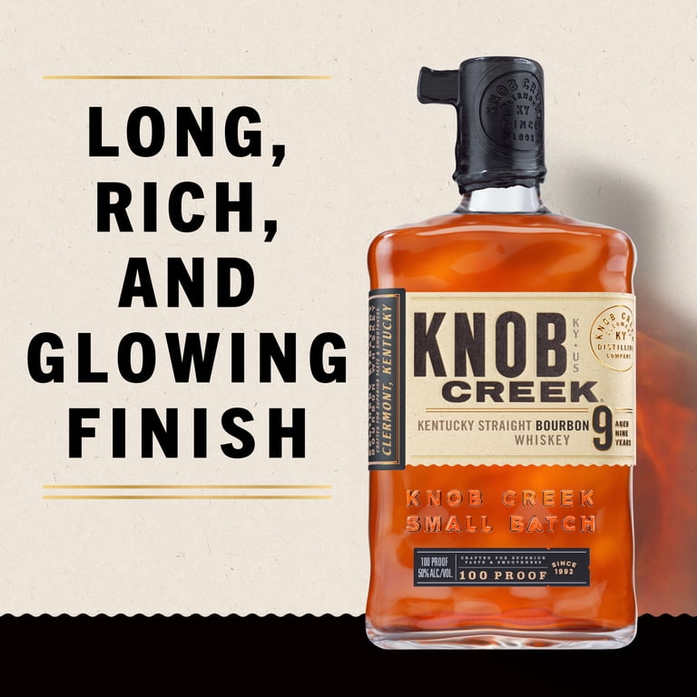 Knob Creek Small Batch Straight Bourbon Aged 9 YR, 750 ml Bottle