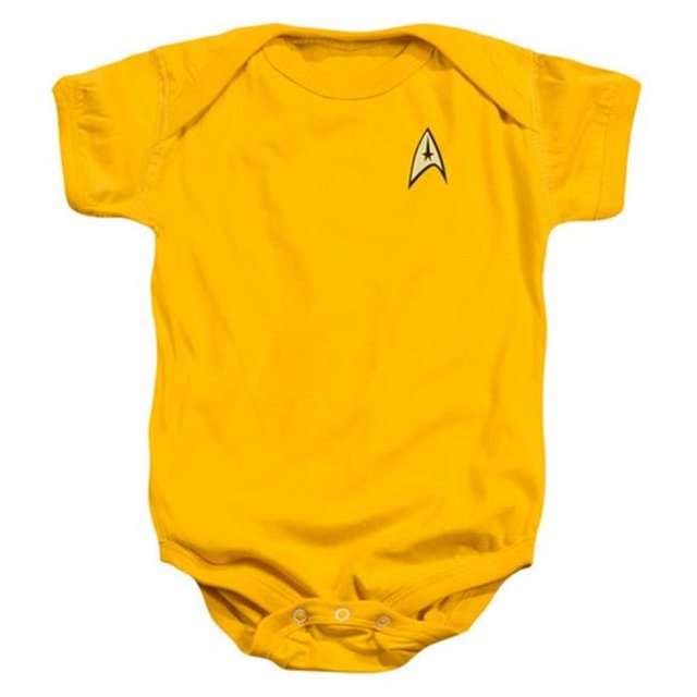 Uniforme de Trek-Commande Étoile - Combinaison de Bébé - Or&44; Petit 6 Mois