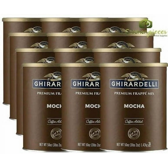 Ghirardelli Mélange de Frappe Moka en Vrac pour Service Alimentaire 3.12lbs/1.42 kgs (12/caisse)