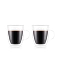 thumbnail image 2 of Set de 2 Tazas de Vidrio de Pared Doble Bodum Bistro 450ml Transparente, 2 of 3