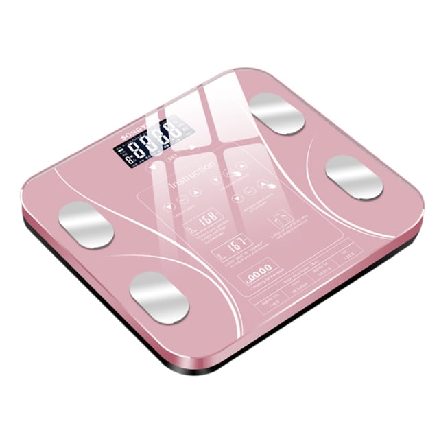 leyfeng Básculas de grasa corporal Báscula de peso electrónica inteligente Báscula de IMC digital de alta precisión Salud de la masa de agua