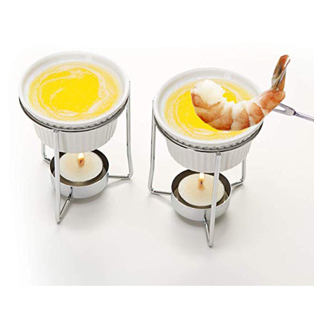 LELINTA Set of 2 Ceramic Butter Warmers, Ceramic Butter Warmers