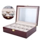 thumbnail image 2 of Caja de reloj Caja de presentación de reloj de madera con rejilla 10 Ventana transparente Caja de almacenamiento de reloj Caja de joyería Caja de almacenamiento de reloj Tama?o grande Ecomeon no, 2 of 5
