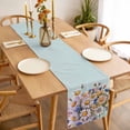 thumbnail image 3 of Table Runner 60 Inches Long for Kitchen Dining, Watercolor Daisy Dresser Scarf Farmhouse, Dining Table Decorations for Wedding/Parties, Rustic Spring Botanical Flowers Floral 13 x 60 In, 3 of 8