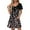 Pink, variant on YuXingFu Plus Size Women's Dress formal Dresses - Floral, V-Neck, Short Sleeve, Midi for Summer Purple S