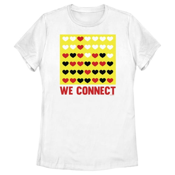 Women's Connect Four We Connect  Graphic Tee White X Large