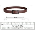 thumbnail image 6 of Men's Dress Belt Black Leather Belts for Jeans, 6 of 6
