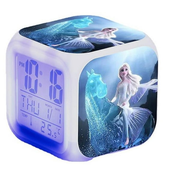 Chockeie Minecraft Colorful Color Changing Quartet Alarm Clock Led Night Light Birthday Gift Christmas(14)