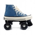 thumbnail image 1 of Patins à Roulettes à Double Rangée pour Adultes, Toile Classique, Espadrilles de Patinage Quadruple, Quatre Roues, Loisirs Flash 4 Roues, 1 of 4