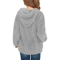 thumbnail image 4 of Posijego Boys Girls Sherpa Fleece Hoodie Fuzzy Sweatshirt Soft Plush Pullover Warm Sweatshirts with Pockets, 4 of 9