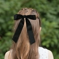thumbnail image 3 of Hair Ribbon Bows For Women Satin Bow Hair Clip With Long Tail Bowknot Hair Barrettes For Girls Ribbon Hair Ties Accessories, 3 of 3